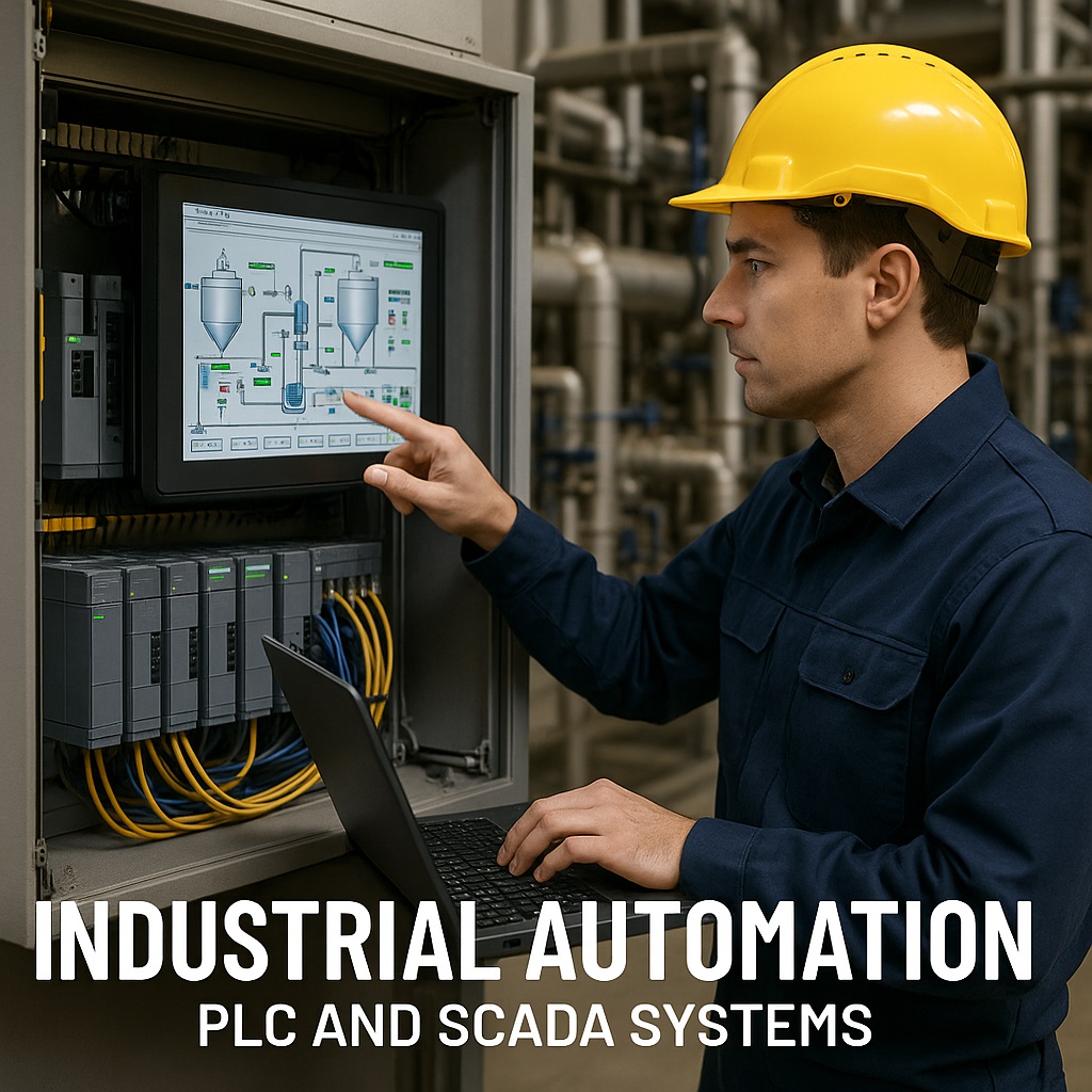 Inside of a PLC control panel